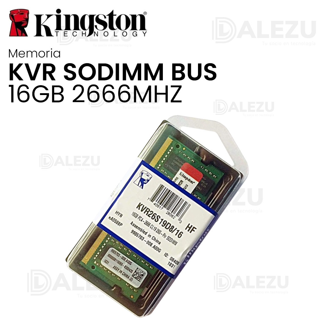 KINGSTON-MEMORIA-KVR-SODIMM-BUS-16GB-2666MHZ