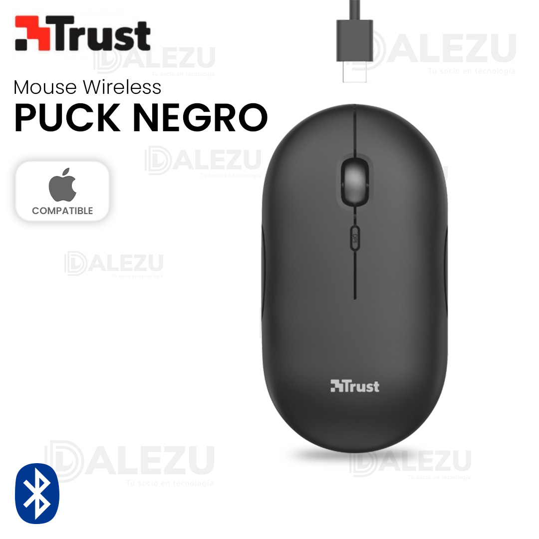 TRUST-MOUSE-WIRELESS-PUCK-NEGRO