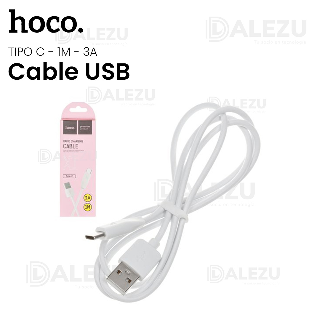 HOCO-CABLE-USB-TIPO-C-1M-3A
